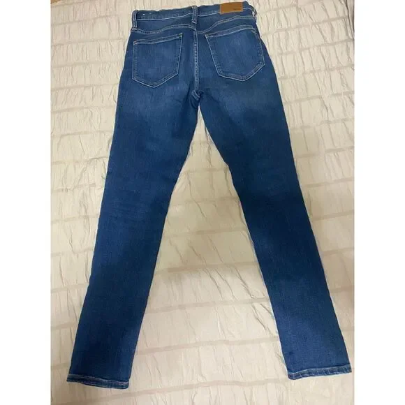 Madewell Roadtripper Women's Classic Blue Denim Jeans Straight Leg Size 28 - Picture 2 of 5